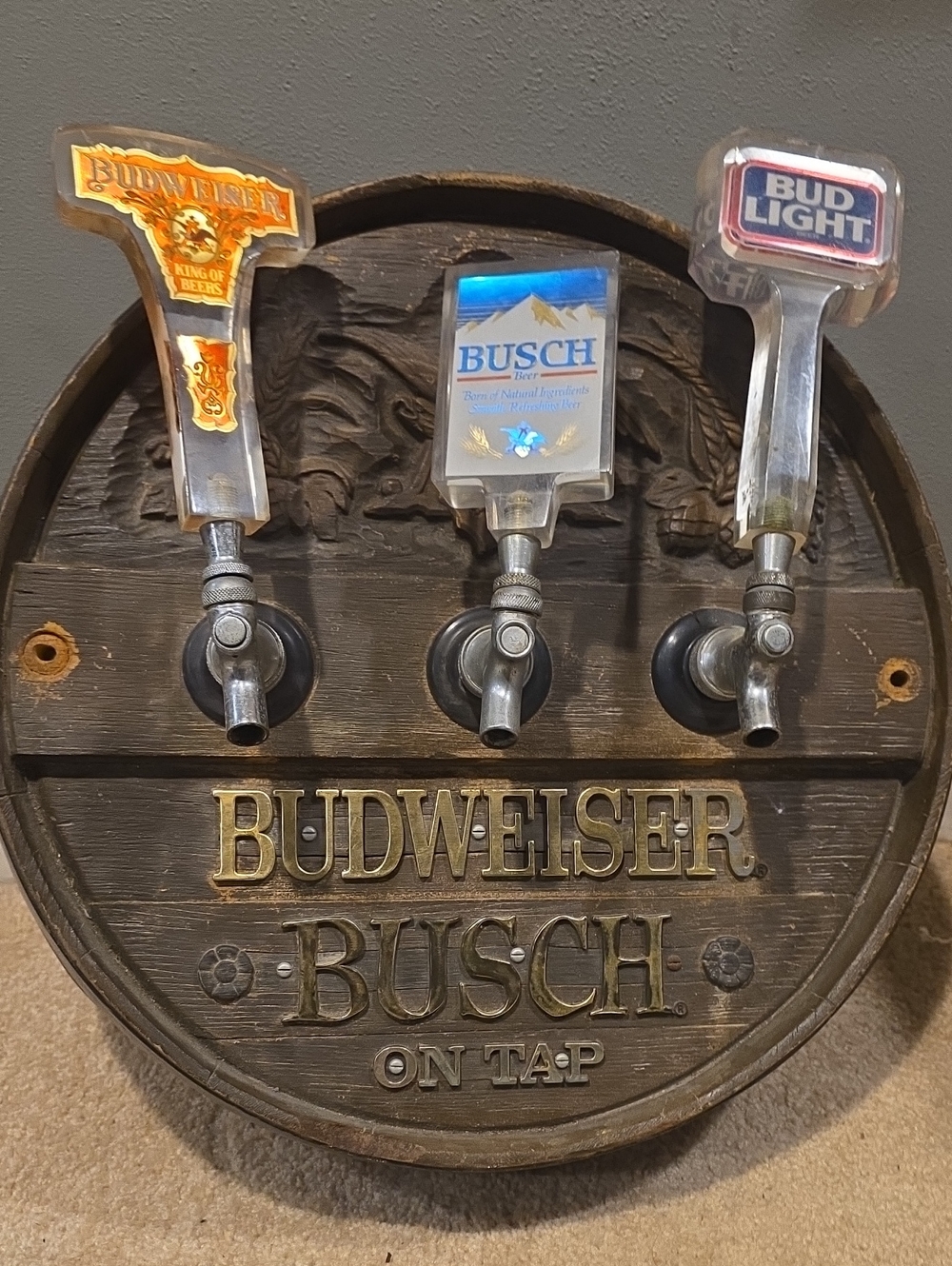 Budweiser Busch Wall Decor Tap